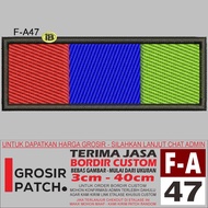 F-A47 FLAG REPUBLIC OF MATSAL LOGO EMBROIDERY PATCH - WHOLESALE REVIEW PATCH FOR/TESTIMONI