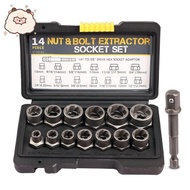 Nut Extractor Kit Nut Socket Set Bolt Screw Nut Extractor Car Repair Tool