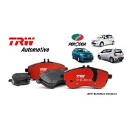 PERODUA Axia Bezza & Viva TRW Dtec Ceramic Brake Pad (pair)