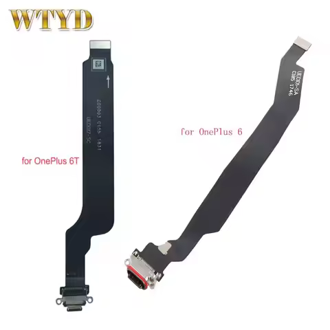 Charging Port Flex Cable For OnePlus 6 6T USB Charging Dock Power Connector Flex Cable Spare Part Fo