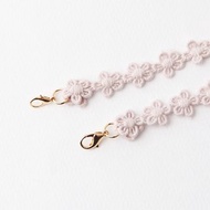 清炫才怡 口罩頸鍊 典雅蕾絲系列 06. Beige pink