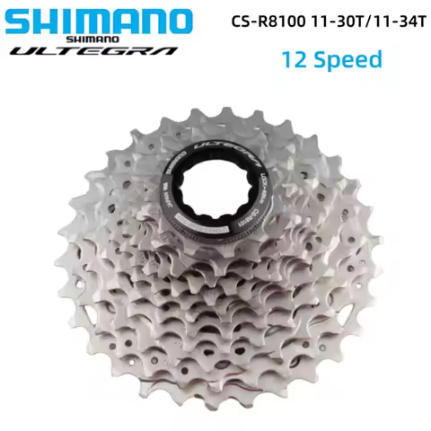 SHIMANO ULTEGRA R8100 Cassette Sprocket 11-30T/11-34T 12 Speed CS-R8100 12S For Road Bike Freewheel