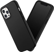 RHINOSHIELD Case Compatible with [iPhone 12 Pro Max] | SolidSuit - Shock Absorbent Slim Design Protective Cover with Premium Matte Finish 3.5M / 11ft Drop Protection - Classic Black