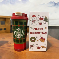 Starbucks แก้วคริสต์มาส Limited Edition 2025 ดีไซน์ Lily of the Valley น่ารักอบอุ่น สแตนเลส304 คุณภา