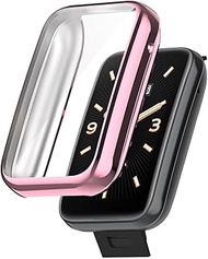 Case for Xiaomi Smart Band 7 Pro, Protective Film, Silicone TPU Screen Protector Case Cover, Anti-Sc
