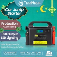 Jump Starter Powerbank + Battery Tester Heavy Duty 12V Jumper Kereta Car Start Portable Power Bank 4