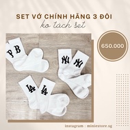 [Genuine] Set Of 3 BASIC MLB Socks
