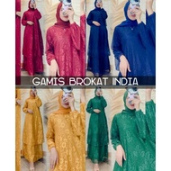 New Dress Malaysia / Gamis Melayu Brokat India Motif Random