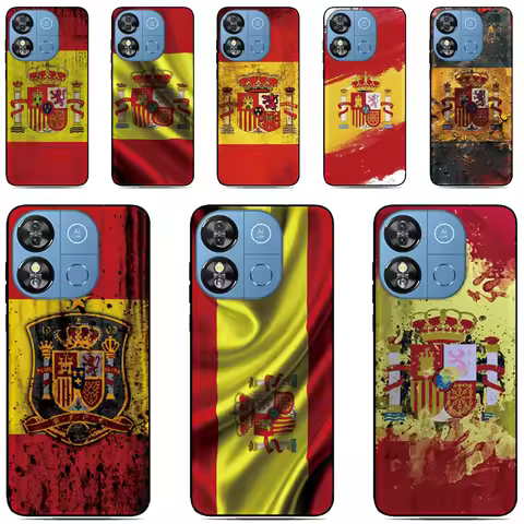Spain Flag Phone Case For OPPO A6x A6T A6 A3 A5 Pro A3X A5x 4G 5G A17 A17K A80 A78 A58 A54 A76 A98 A