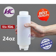 (HC) 24oz F.I.F.O BPA Free Bottle Refillable Squeeze Bottle c/w Medium Valve fifo bottle roti jala