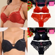 La senza Original Bra Set Hello Sugar Push up Thick Size 32A/S 32B/S 32C/S 34A/S 34B/S, M 34C/M 36A/