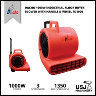 DACHO 1000W Industrial Floor Dryer Blower w Handle & Wheel FD1000 | 6 Months Warranty