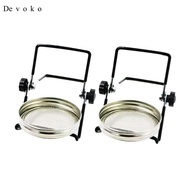 Devoko 2Pcs Stainless Steel Jar Sprouting Lids with 2 Sprouting Stands Sprouting Jar Germination Kit