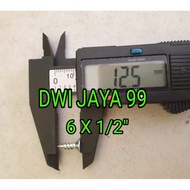 FH 1,000 pcs tapping screws 6x1/2" jf taping for wood, plywood, aluminum, steel, galvalum