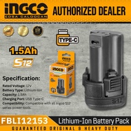 INGCO FBLI12153 Li-Ion Battery Pack 12V Type-C