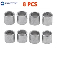 【EVERYTWT】4/8 pcs 10mm LONG ALLOY BEARING SPACER FOR SCOOTER or SKATEBOARD WHEELS 8mm ID