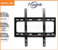 [SG Seller] Truslink B41 TV Wall Mount Bracket Holder Stand MAX Load 50KG For 26-55 Inch LED LCD Monitor 3D Flat Panel TV Mount VESA U.P. to 400X400 Adjustable