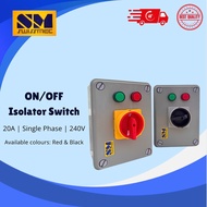 SWISSMEC | Single phase 2poles On/Off Isolator switch ( 20Amps 240V )