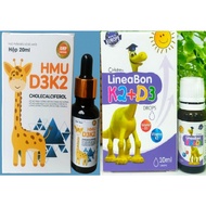 Lineabon K2+D3 K2D3, Vitamin K2 D3 Supplement Enhances Maximum Calcium Absorption for Tall, Healthy 