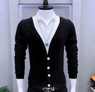 Áo sơ mi nam dài tay kết hợp áo thun dày dặn trẻ trung thời thượng - N72