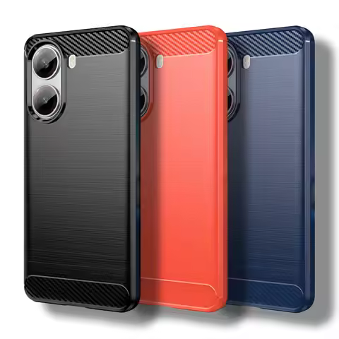For Poco X7 Pro Case For Poco X5 X6 X7 Pro 5G Cover New Carbon Fiber Shockproof Silicone Bumper For 
