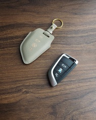 法國山羊皮 BMW 刀峰 4 鍵車鑰匙皮套