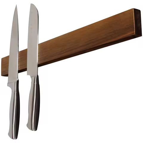 Walnut 16 inch Magnetic Knife Holder for Wall, Knife Magnetic Strip, Knife Magnet, Magnet Knife Hold