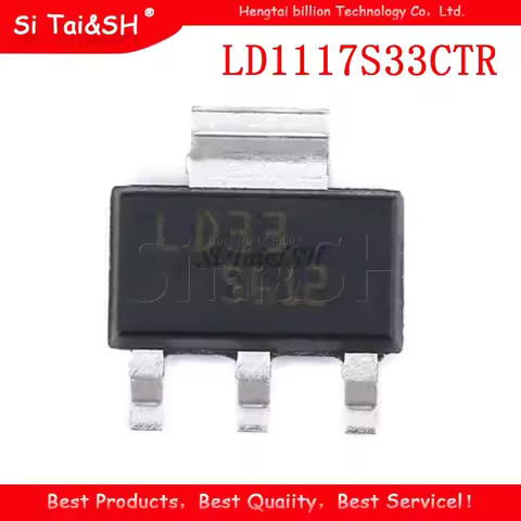 10pcs LD1117S33CTR SOT-223 LD1117S33 SOT223 LD33 IC REG LDO 3.3V 950MA