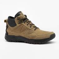 QUECHUA 男款皮革防水中筒登山健行鞋 NH500