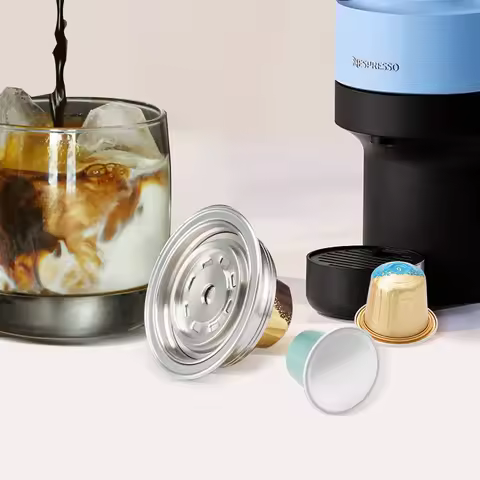 Reusable Capsule Adapter for Vertuoline & Vertuo Next Pop Machine Compatible with Nespresso Original