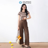 [MUA 2 GIẢM 20K] Quần tây nữ ống rộng chiết ly màu nâu dễ phối vải bố hàn dày dặn tôn dáng thời tran