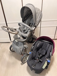 Stokke Xplory V6 嬰兒車及car seat