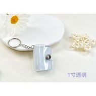 New Mini Photo Album Keychain Sticker Student Bag Insert Photo Album ID Photo Storage Book1Inch2Inch