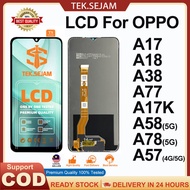 LCD for oppo A57/A17/A17k/A38/A18/A77/A59/A57s/A58/A78 original lcd display touch Screen Digitizer A