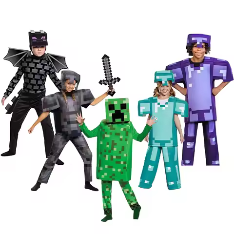 Cosplay Costume My Cos World Cosplay Boys Girls Diamond Toys Enchanted Diamond Armor Outfit Steve Co