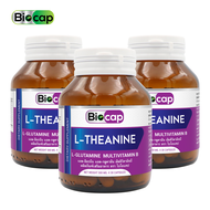 แอล-ธีอะนีน x3 ขวด L-Theanine L-Glutamine Multivitamin B Biocap แอล-กลูตามีน วิตามินบีรวม ไบโอแคป V
