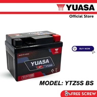 YUASA YTZ5S YTZ5 BATTERY HONDA YAMAHA EX5 DREAM WAVE WAVE110 WAVE125 LC135 Y15ZR Y15 AVANTIZ SOLARIZ