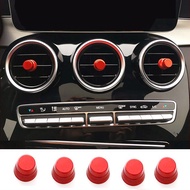 Car Styling Air Conditioner Outlet Knob Switch Button Cover Fit For Mercedes Benz C GLC Class C200 C