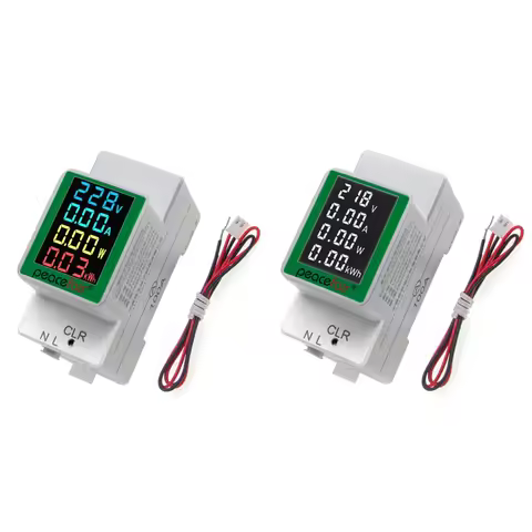 PZEM-008 Din Rail Electricity Digital Power Energy Meter Watt Kwh Wattmeter Monitor Ammeter Voltmete