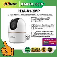 DAHUA H3A-A1-3MP A1 HERO INDOOR 2-WAY AUDIO WIFI PAN & TILT NETWORK CAMERA FREE MICRO SD 64GB