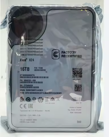 FOR Seagate Exos X24 16TB Internal Hard Drive ST16000NM007H 3.5 inch SAS 16TB -ref-