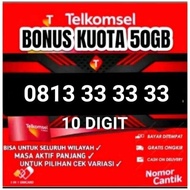 KARTU PRABAYAR SIMPATI TELKOMSEL CANTIK 1O DIKIT FREE KOUTA 50GB JARINGAN 4G 5G TELKOMSEL