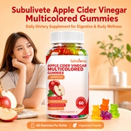 Subulivete Apple Cider Vinegar ACV Gummies Vegan Halal Chewable Apple Flavour Digestion Gut Health S