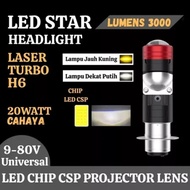 H6 LASER PROJECTOR MINI BILED BLUE LENS LAMP