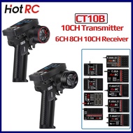 NEWEST HotRC CT-10B 10CH 10 Channel 2.4G Color Screen Transmitter F-10A F-08AT F-08A F-06A F--06AT F