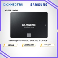 Samsung 870 EVO SATA III 2.5 250GB SSD (MZ-77E250BW)