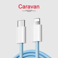 0# Caravan Crew Type-C to Lightning PD Cable สายชาร์จโทรศัพท์มือถือ สายชาร์จเร็ว สำหรับ iPhone