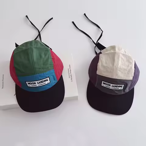 Fashion Retro Parent Unisex Baseball Cap 5 Panel Japanese Style Soft Top Cap Breathable Adjustable S