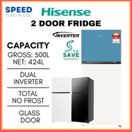 [SABAH ONLY] HISENSE 2DOOR FRIDGE 500L INVERTER RT549N4AWU2 RT549N4ABU2 RT549N4AW-MBU2 冰箱 PETI SEJUK