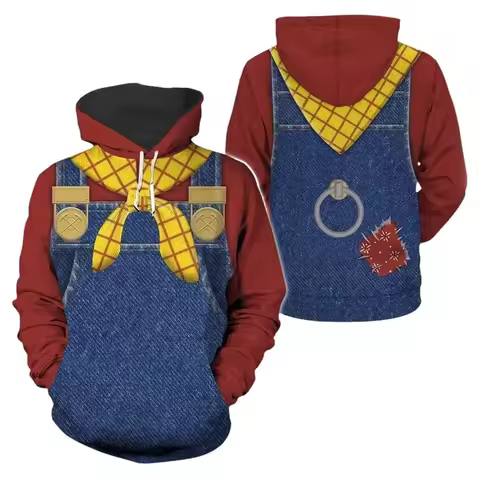 HD2S Fantasia Zurg Woody Cosplay Sweatshirt Sweatpant Cartoon Plush Story Men Disfraz Costume Male H